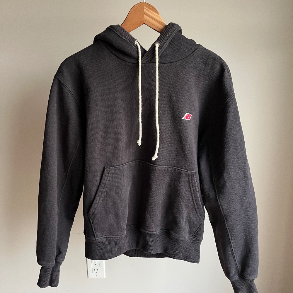 (Made in USA) Core Hoodie - Black - SMALL